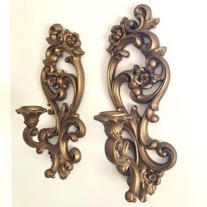 HomeCo Hollywood Regency wall sconces VTG